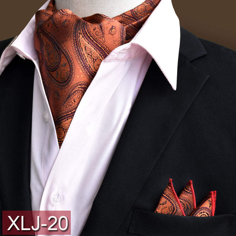 Men's scarf  English suit shirt collar scarf