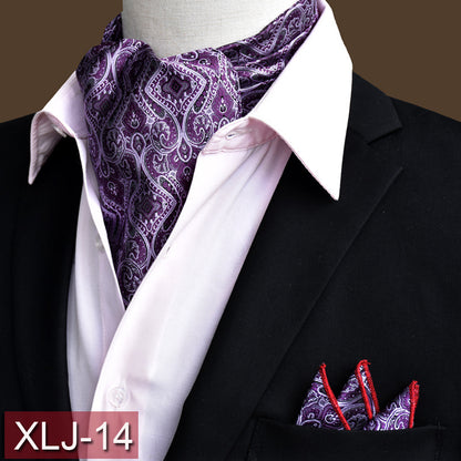 Men's scarf  English suit shirt collar scarf