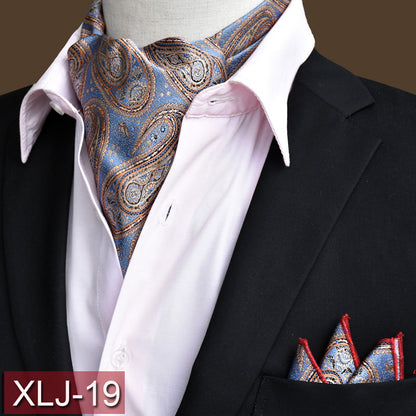 Men's scarf  English suit shirt collar scarf