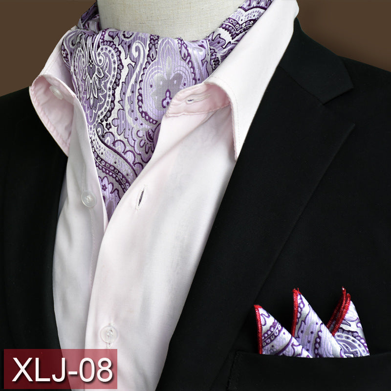 Men's scarf  English suit shirt collar scarf