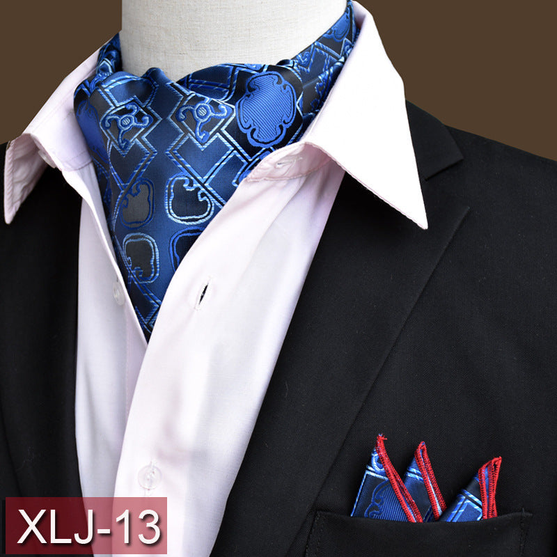 Men's scarf  English suit shirt collar scarf