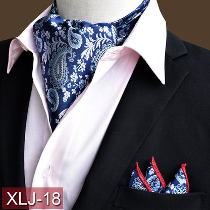 Men's scarf  English suit shirt collar scarf