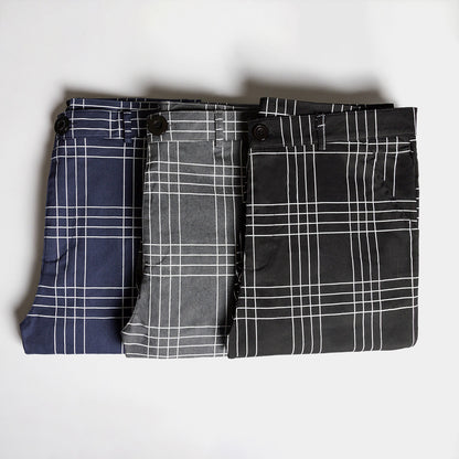 Plaid striped slacks