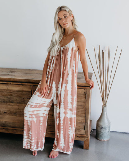 Women's sexy wide-leg jumpsuit