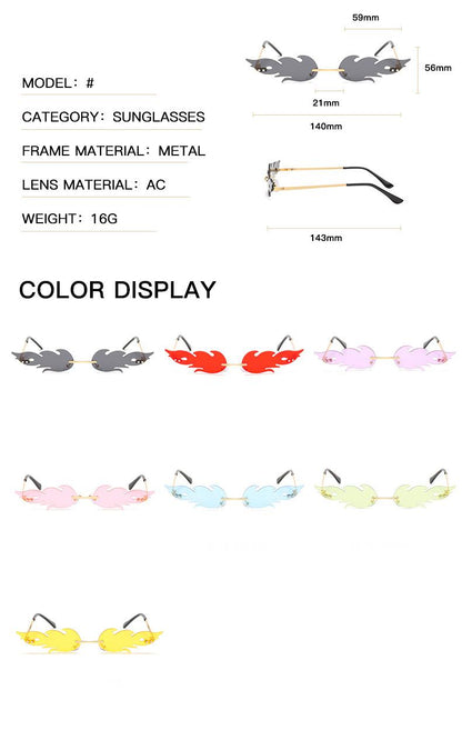 Flame Shaped Sunglasses Jurchen Film