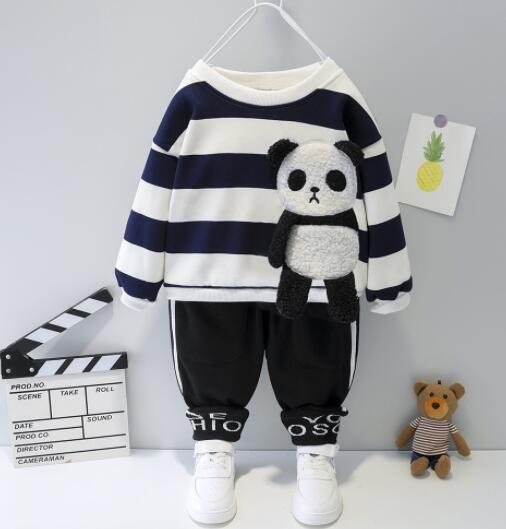 Cute Plus Velvet Padded Children's Suit