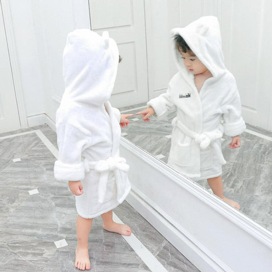 Children's long-sleeved home robe