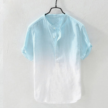 Gradient Cotton Linen Shirt