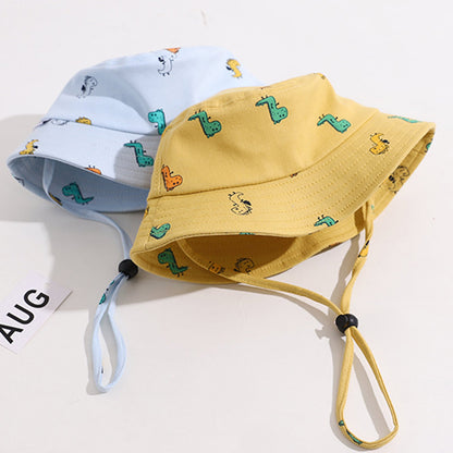 Children's Fisherman Hat Letter Double Basin Hat Hat Sun Protection Hat