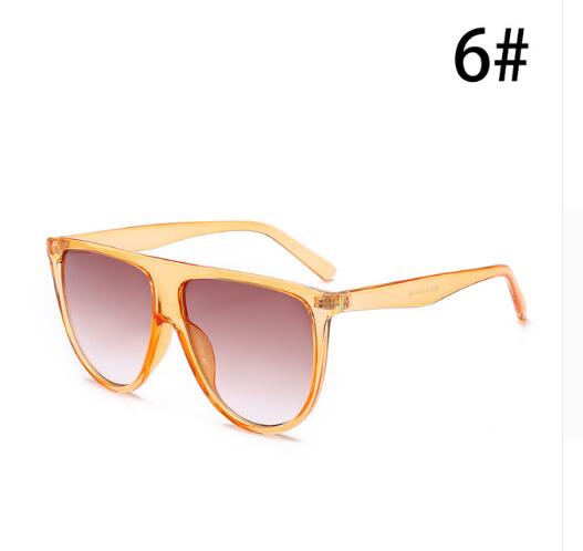 Thin Flat Top Sunglasses Women Luxury Brand Designer Retro Vintage Sunglasses Women Gold Kardashian Clear Glass Sunglasses