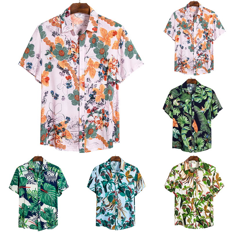 Short-Sleeve Hawaiian-Tops