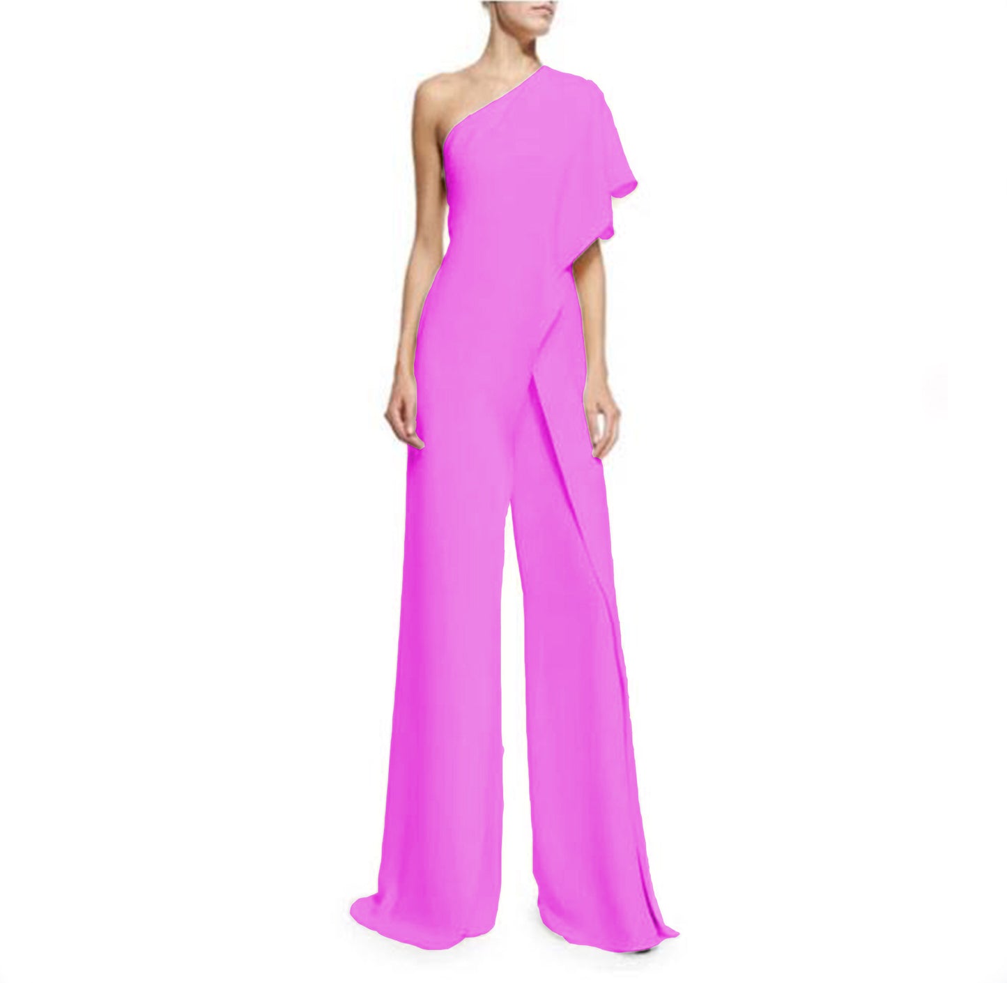 One-shoulder jumpsuit