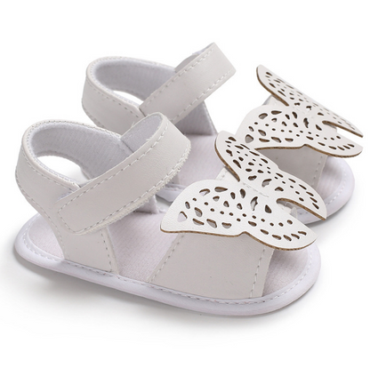 Butterfly baby sandals PU leather baby girls boys Nonslip soft soled Casual Sandals