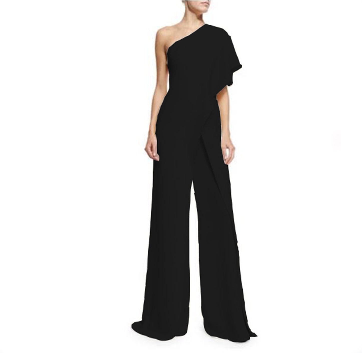 One-shoulder jumpsuit