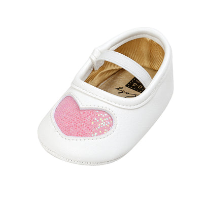 Four hearts baby princess shoes baby shoes baby shoes 3843