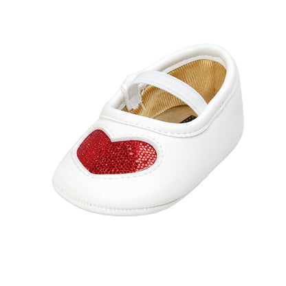 Four hearts baby princess shoes baby shoes baby shoes 3843