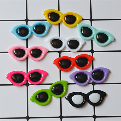 DIY round glasses resin accessories