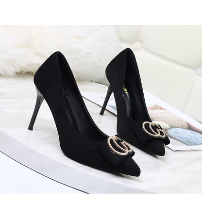 Pointed stiletto heels women's high heels