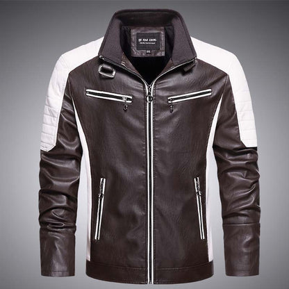 Locomotive PU Leather Autumn Thin Trendy Brand Jacket