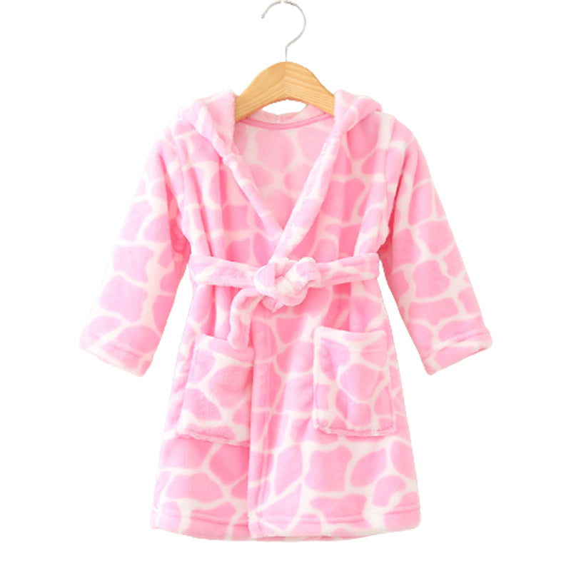 Clothing Children's Bathrobe Robe Thick Flannel