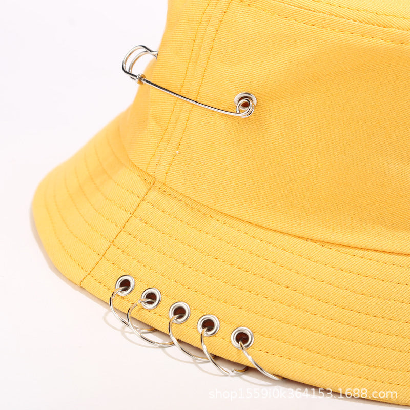 Five-pin pin fisherman hat