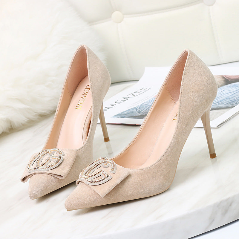 Pointed stiletto heels women's high heels