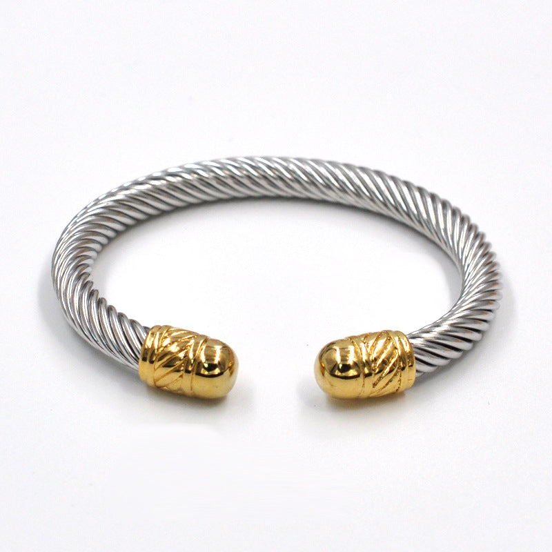 Stainless steel wire rope bracelet cable wire bracelet