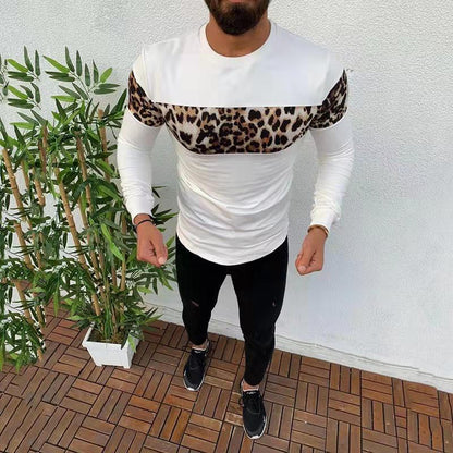 Printed leopard print T-shirt