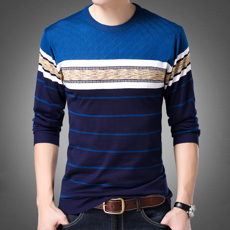 Men's fashion round neck sweater