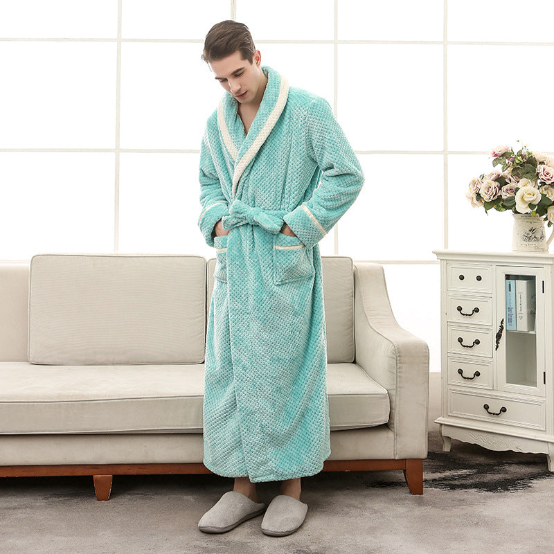 Women Pajamas Couple Gown Bathrobe Winter Robe