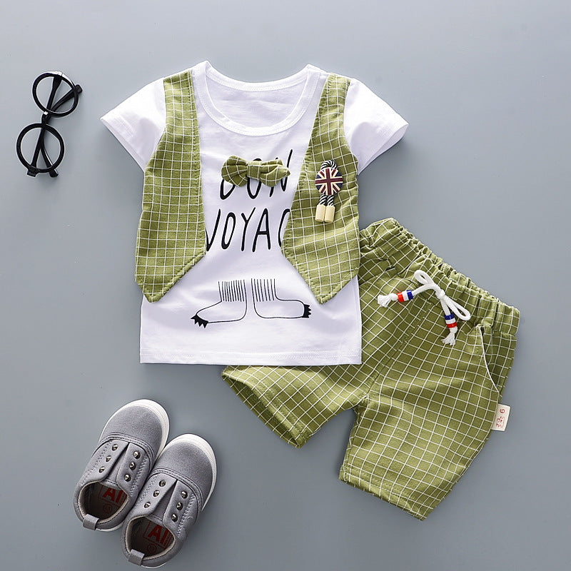 Children's Clothing Vest Short-Sleeved Suit New Summer Children's Children's Suit