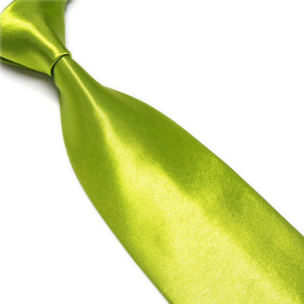 Men's Imitation Silk Solid Color Wide Tie Knot Wedding Banquet Bright