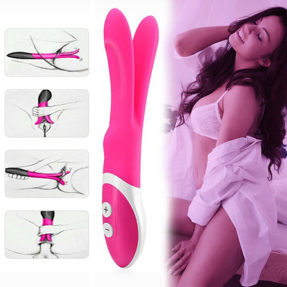 Women Thrusting Rechargeable Vibrator G-Spot  Female Sex Toys