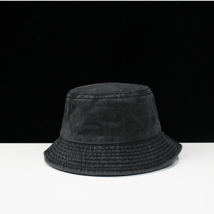 Do the old washed denim fisherman hat