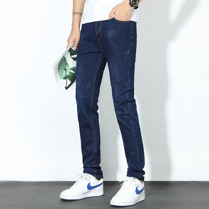 Men Jeans Slim Fit Pants Casual