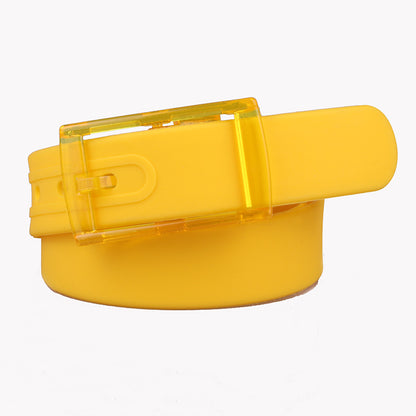 Unisex belt plastic buckle belt