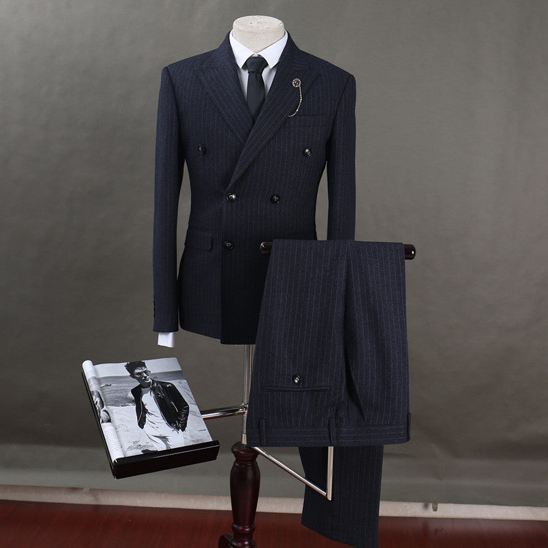 Men's striped suit