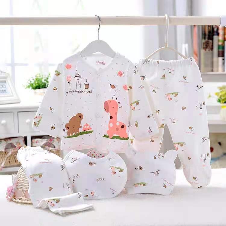 Five-piece Set Of Baby Underwear For 0-3 Months