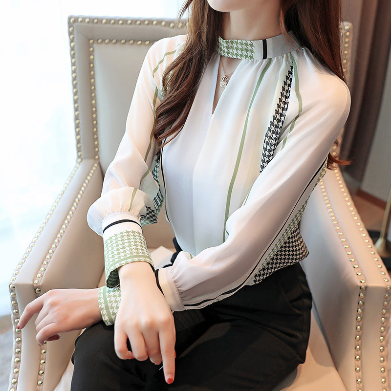 Pullover chiffon shirt