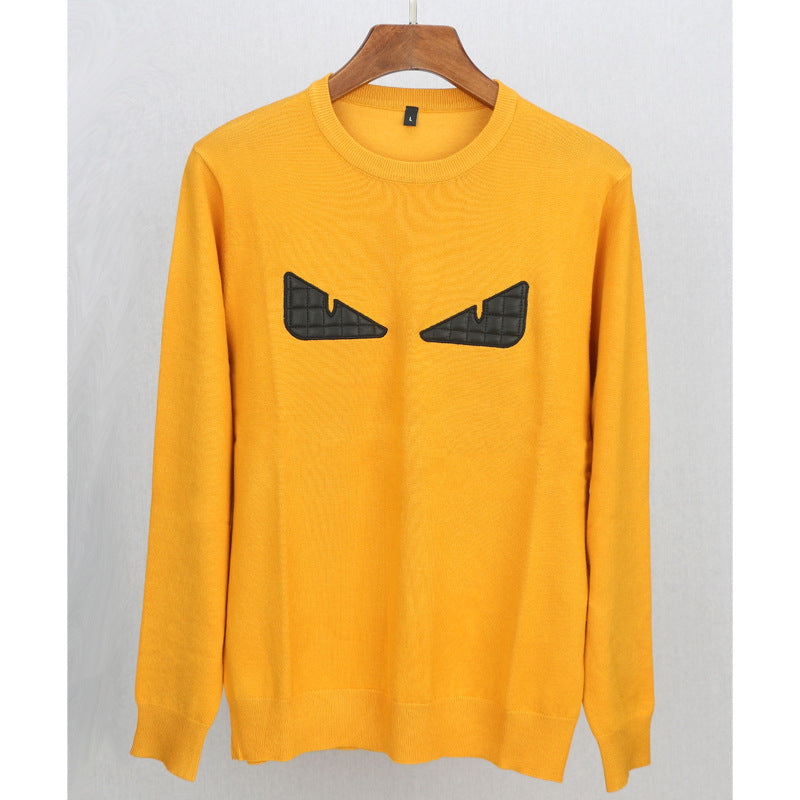 Men's round neck sweater sweater men's pullover sweater