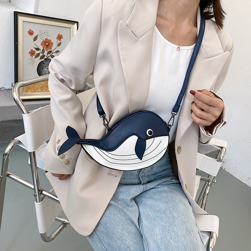 Whale soft side crossbody bag