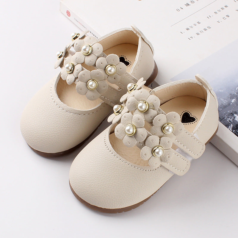 Baby single shoes fashion small flower girl baby shoes