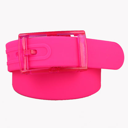 Unisex belt plastic buckle belt