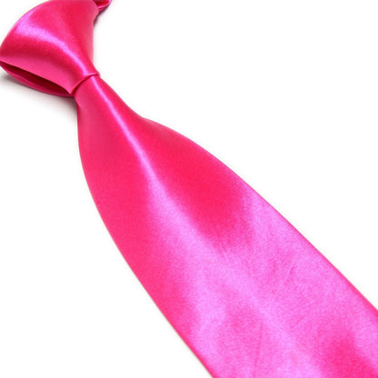 Men's Imitation Silk Solid Color Wide Tie Knot Wedding Banquet Bright