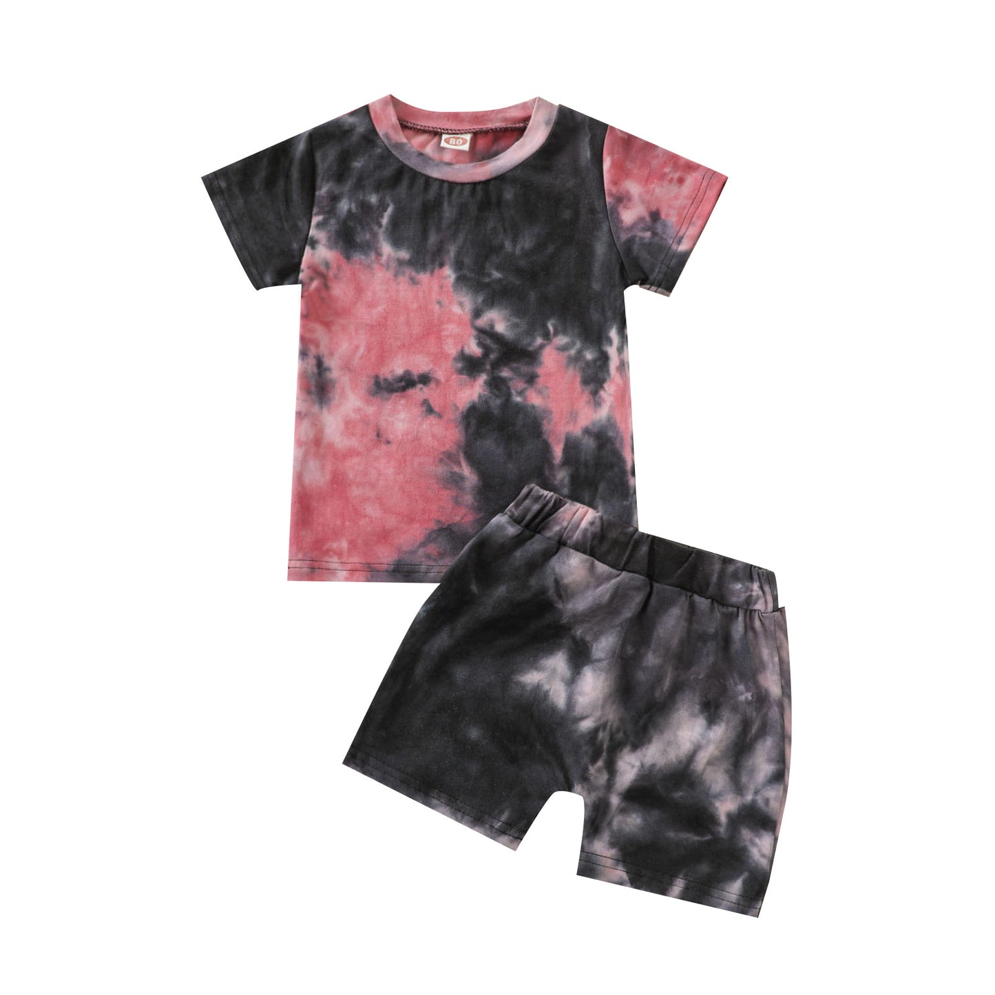 Tie-dye Round Neck Short-sleeved T-shirt