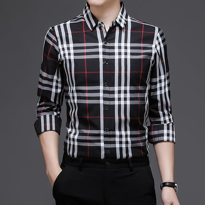 Mens loose retro classic shirt