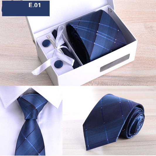 8cm Striped Tie Gift Box