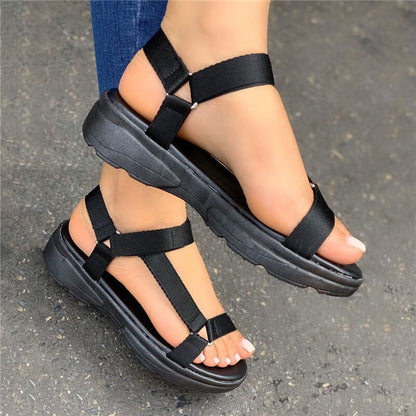 Women's colorful muffin sports sandals with thick soles