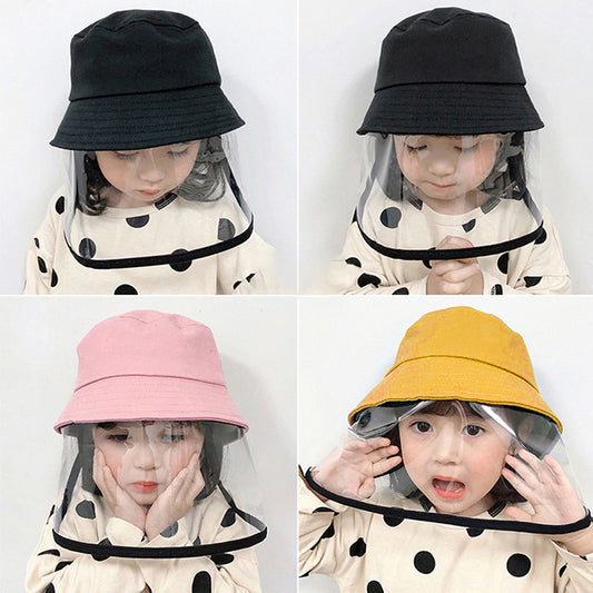 Child Protection Products Hot Buy Anti-spitting Protective Hat Dustproof Cover Kids Boys Girls Fisherman Cap Hat