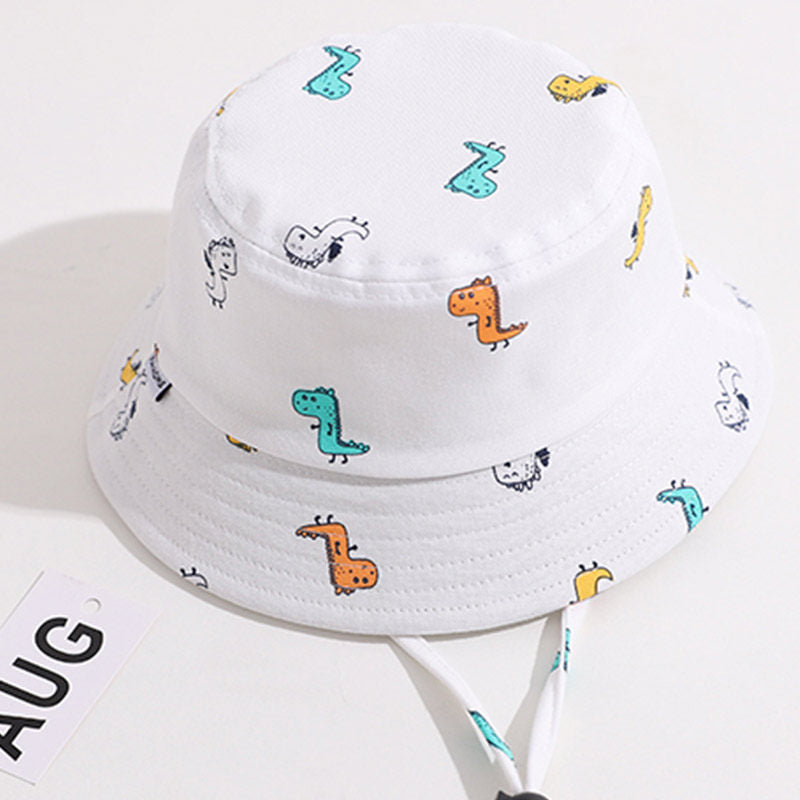 Children's Fisherman Hat Letter Double Basin Hat Hat Sun Protection Hat